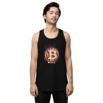 Bitcoin Crypto Men’s premium tank top - Image 6