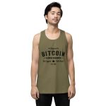 Satoshi Nakamoto Men’s premium tank top - Image 8