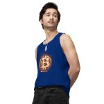 Bitcoin Crypto Men’s premium tank top - Image 14