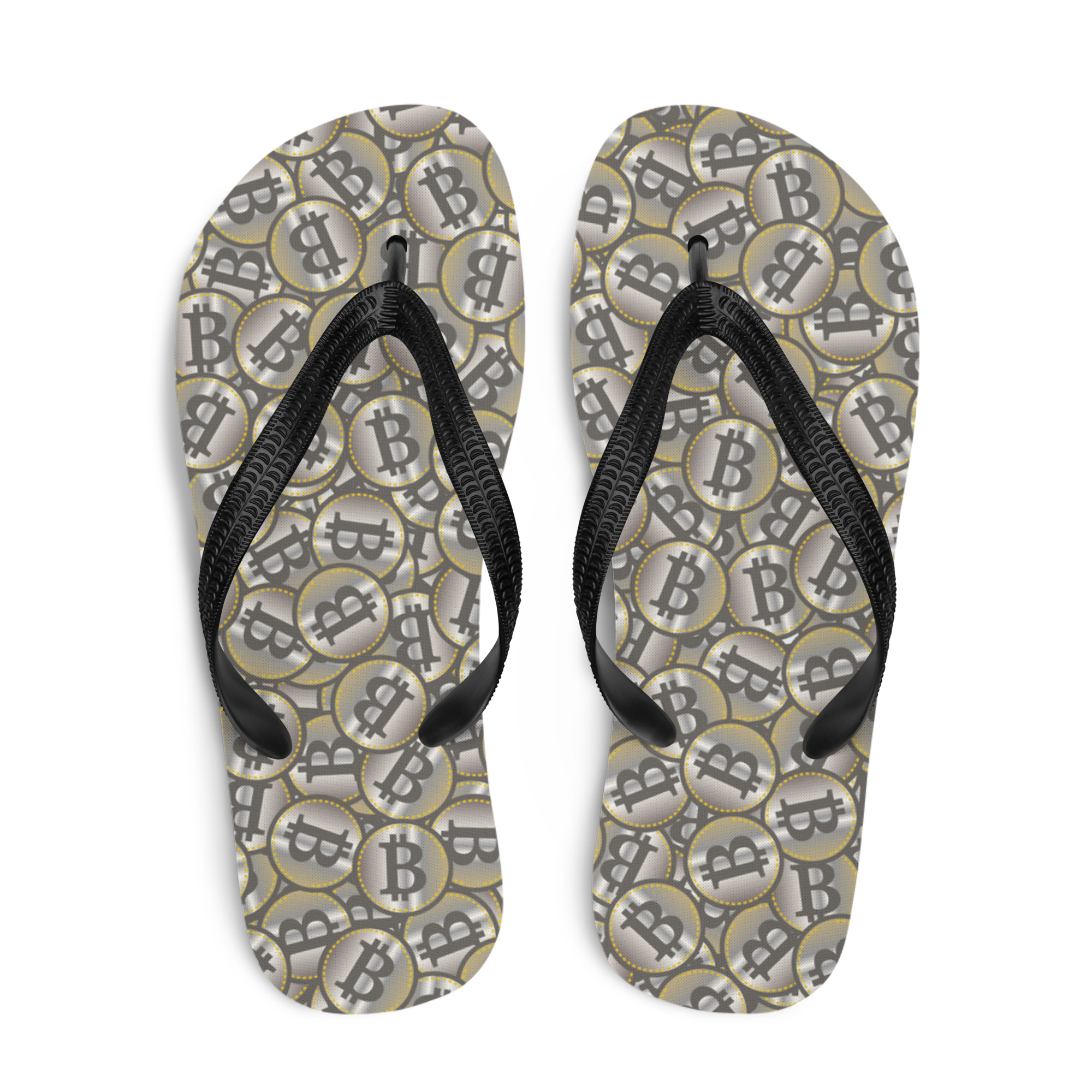 sublimation-flip-flops-white-top-6932b109cee6a.jpg Bitcoin Unisex Flip-Flops - Image 1