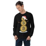 Bitcoin Snow Unisex Sweatshirt - Image 5