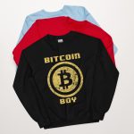 Bit Coin Boy Unisex Sweatshirt - Image 6