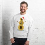 Bitcoin Snow Unisex Sweatshirt - Image 3