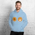 Shiba Inu Vs Doge Coin Unisex Hoodie - Image 34