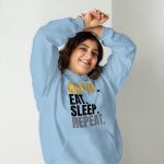 Eat Sleep Repeat Unisex Hoodie - Image 15