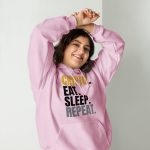 Eat Sleep Repeat Unisex Hoodie - Image 16