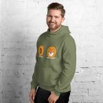 Shiba Inu Vs Doge Coin Unisex Hoodie - Image 28