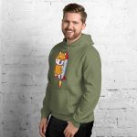 Cute Shiba inu to the Moon Unisex Hoodie - Image 29