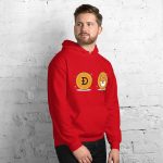 Shiba Inu Vs Doge Coin Unisex Hoodie - Image 13