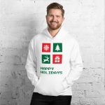 Happy Holidays Unisex Hoodie - Image 2