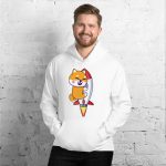 Cute Shiba inu to the Moon Unisex Hoodie