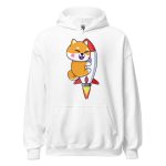 Cute Shiba inu to the Moon Unisex Hoodie - Image 5