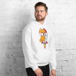 Cute Shiba inu to the Moon Unisex Hoodie - Image 45