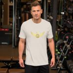 Bitcoin Angel Short-Sleeve Unisex T-Shirt - Image 26