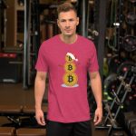 Bitcoin Snowman Short-Sleeve Unisex T-Shirt - Image 12