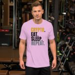 Eat Sleep Repeat Short-Sleeve Unisex T-Shirt - Image 23