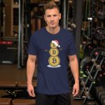 Bitcoin Snowman Short-Sleeve Unisex T-Shirt - Image 4