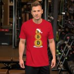 Bitcoin Snowman Short-Sleeve Unisex T-Shirt - Image 6