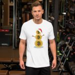 Bitcoin Snowman Short-Sleeve Unisex T-Shirt