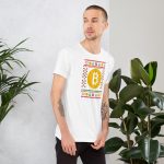 Bitcoin Ugly Jumper Design Short-Sleeve Unisex T-Shirt - Image 3