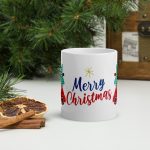 Merry Christmas Cool White glossy mug - Image 3